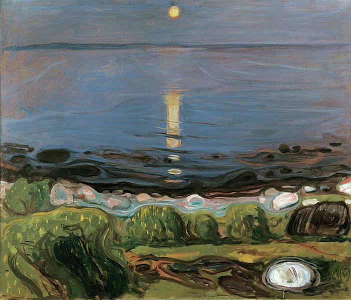 Edvard Munch Summer Night By The Beach 1902-03