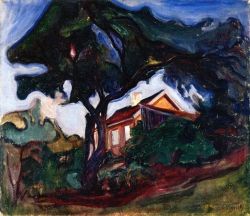 Peinture sur toile de Edvard Munch The Apple Tree - 1902 reproduction peinte à la main