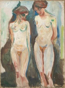 Peinture sur toile de Edvard Munch Two Graces 1927 reproduction peinte à la main