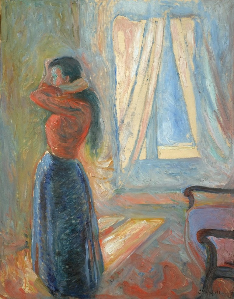 Edvard Munch, Woman looking in the mirror, 1892