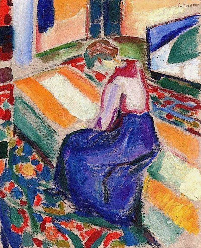 Edvard Munch, Woman Seated on a Couch, 1919