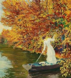Peinture sur toile de Edward Cucuel, Autumn, ca.1920 reproduction peinte à la main