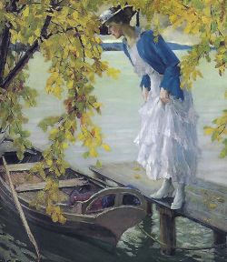 Peinture sur toile de Edward Cucuele A Quiet Autumn Day reproduction peinte à la main