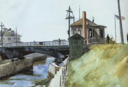 Edward Hopper Blynman Bridge 1923 reproduction peinte à la main