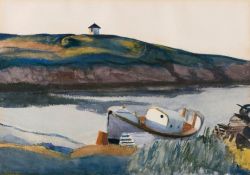 Edward Hopper Coast Guard Cove 1929 reproduction peinte à la main