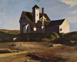Edward Hopper Coast Guard Station 1929 reproduction peinte à la main