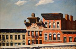 Edward Hopper From Williamsburg Bridge 1928 reproduction peinte à la main