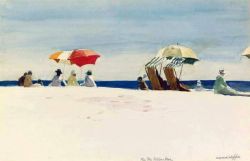 Edward Hopper Gloucester Beach Bass Rocks 1924 reproduction peinte à la main