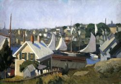 Edward Hopper Gloucester Harbor reproduction peinte à la main