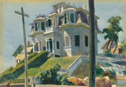 Edward Hopper, Haskell's House, 1924 reproduction peinte à la main