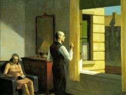 Edward Hopper Hotel Near The Railroad reproduction peinte à la main