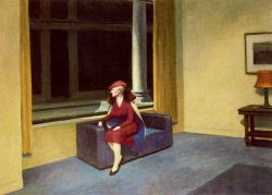 Edward Hopper Hotel Window 1955 reproduction peinte à la main