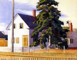 Edward Hopper House With Big Pine 1935 reproduction peinte à la main