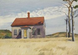 Edward Hopper House With Dead Trees 1932 reproduction peinte à la main