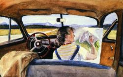 Peinture sur toile de Edward Hopper Jo In Wyoming 1946 reproduction peinte à la main