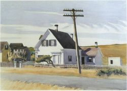 Edward Hopper Lombard S House - 1931 reproduction peinte à la main