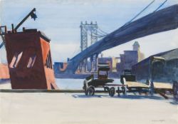 Edward Hopper Manhattan Bridge reproduction peinte à la main