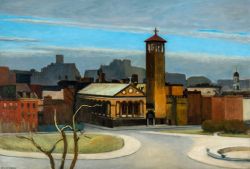 Edward Hopper November Washington Square reproduction peinte à la main