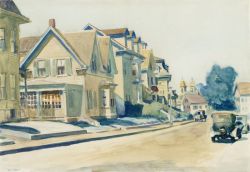 Edward Hopper Prospect Street Gloucester reproduction peinte à la main