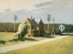 Edward Hopper Railroad Crossing 1922-1923 reproduction peinte à la main