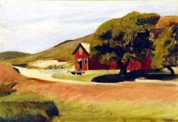 Edward Hopper South Truro Post-office - 1930 reproduction peinte à la main