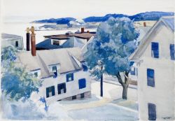 Edward Hopper Sultry Day 1928 reproduction peinte à la main