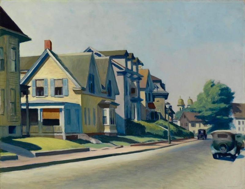 Edward Hopper Sun On Prospect Street Gloucester Massachusetts 1934
