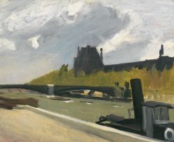 Edward Hopper The Louvre In A Thunderstorm reproduction peinte à la main