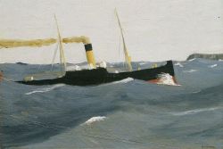 Edward Hopper Tramp Steamer 1908 reproduction peinte à la main