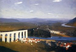 Edward Hopper Valley Of The Seine 1908 reproduction peinte à la main