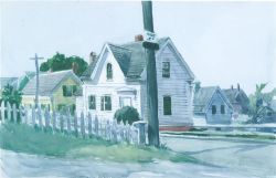 Edward Hopper White House With Dormer Windows reproduction peinte à la main