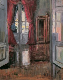 Peinture sur toile de Egon Schiele Interieur 1907 reproduction peinte à la main