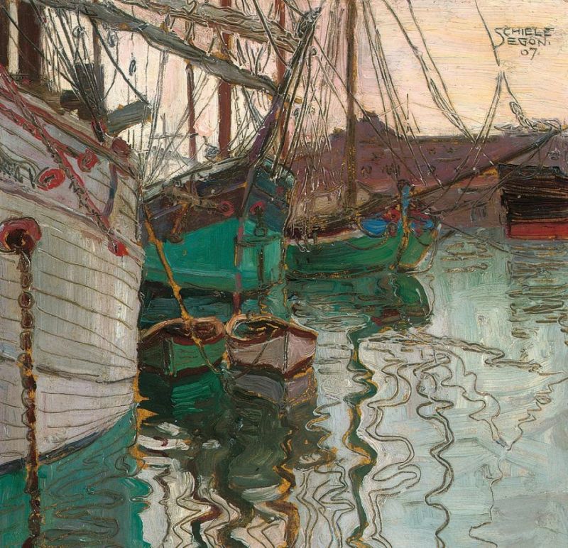 Egon Schiele Port Of Trieste - 1907