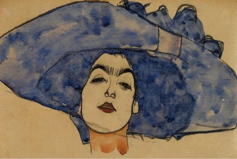 Egon Schiele Portrait Of Eva Freund Ca. 1910