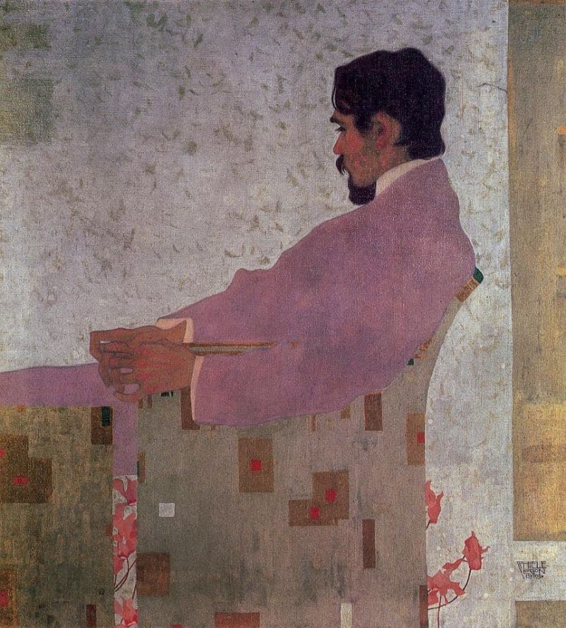 Egon Schiele Portrait Of The Painter Anton Peschka - 1909