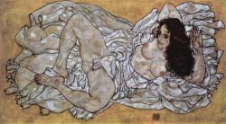 Peinture sur toile de Egon Schiele Reclining Woman 1917 reproduction peinte à la main