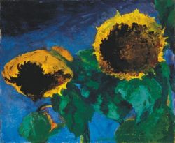 Peinture sur toile de Emil Nolde, Reife Sonnenblumen, 1932 reproduction peinte à la main