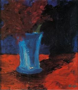 Peinture sur toile de Emil Nolde, Vase mit Blumen, 1915 reproduction peinte à la main