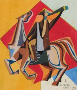 Peinture sur toile de Emiliano Di Cavalcanti Heralds 1039 reproduction peinte à la main