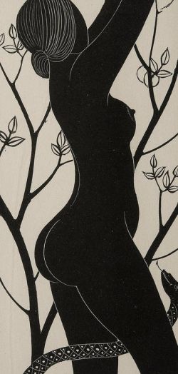 Peinture sur toile de Eric Gill Eve reproduction peinte à la main