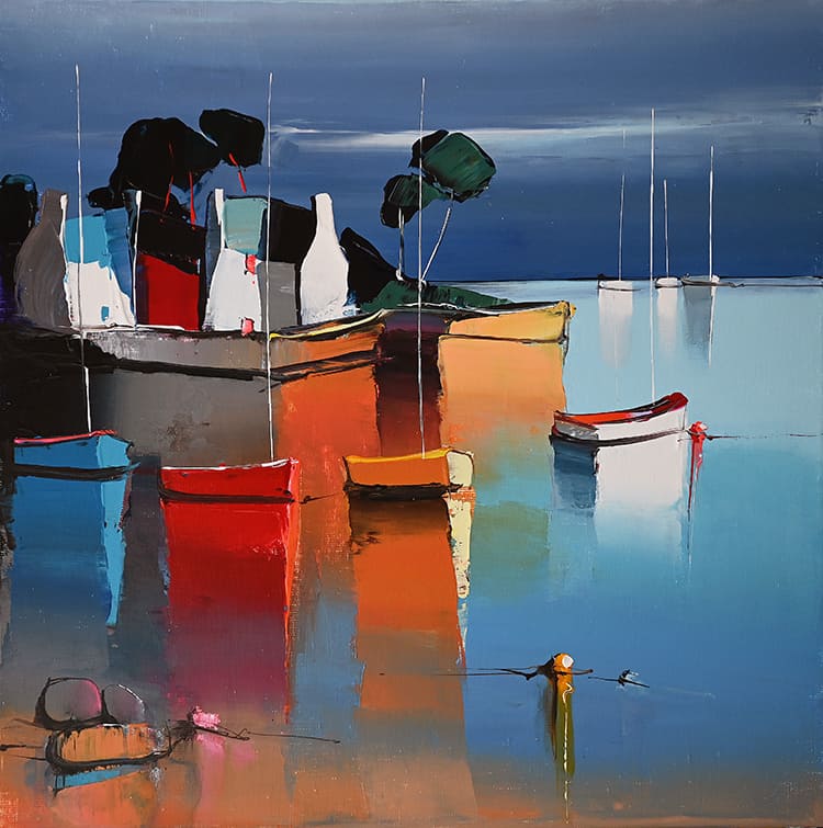Eric Le Pape 3923 Le Quai Des Pins 50x50 1