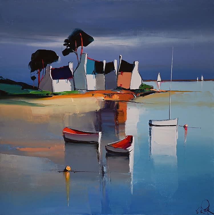 Eric Le Pape 3927 La Voile Blanche 60x60 1