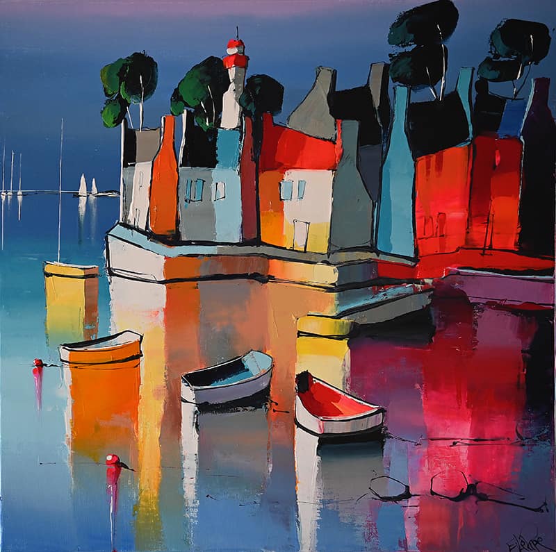 Eric Le Pape 3943 Le Ponton Des Barques 60x60 1