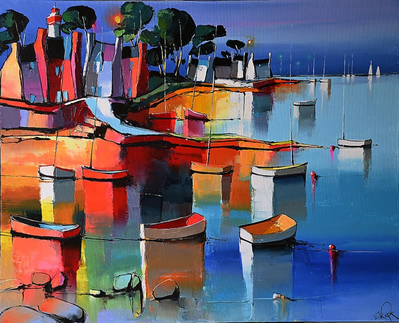 Eric Le Pape Les 2 Quais Rouges 40f 100x81 1