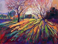 Peinture sur toile de Erin Hanson Crystal Lights reproduction peinte à la main