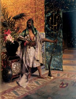 Peinture sur toile de Ernst, Garde du Harem reproduction peinte à la main