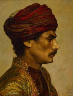Peinture sur toile de Ernst Rudolf A Bashi-bazouk 1882 reproduction peinte à la main