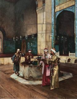 Peinture sur toile de Ernst Rudolf After Prayers reproduction peinte à la main
