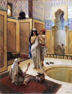 Peinture sur toile de Ernst Rudolf After The Bath reproduction peinte à la main