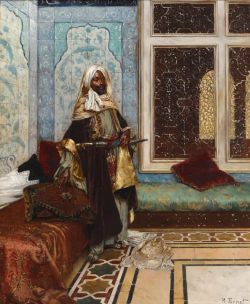 Peinture sur toile de Ernst Rudolf Awaiting An Audience reproduction peinte à la main